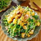 豆苗のツナコーンサラダ