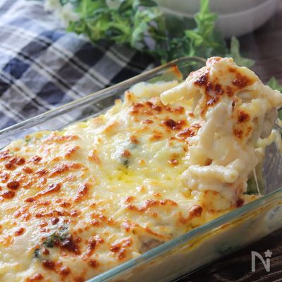 簡単・絶対失敗しない・激ウマ♡ヘルシーチキンマカロニグラタン