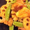 Tina__naの作ってみた!投稿(ボリュームおかず＊鶏肉とれんこんの黒酢炒め)