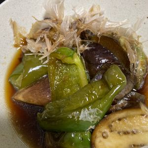 みゆちゃんの作ってみた!投稿(味がしみしみ！なすとピーマンの甘辛煮)