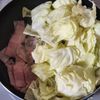 ほっこりウマい~キャベツベーコンのとろたま炒めの工程3