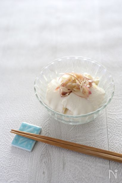 「塩みょうが」で冷ややっこ