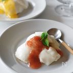 甘酒とヨーグルトのパンナコッタ風