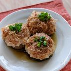 ポリ袋で簡単！しいたけの肉詰めおかかレンジ蒸し