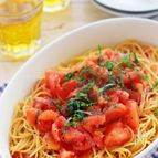 フレッシュトマトとシソのスパゲティー