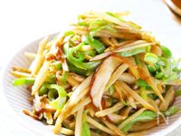 ごはんが進む！【ごぼうとピーマンと椎茸のオイスターきんぴら】