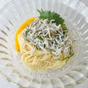 ことりの作ってみた!投稿(【切るのは大葉だけ】しらすとたっぷり大葉の冷製スパゲッティ)