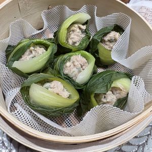 はなうざーの作ってみた!投稿(【チンゲン菜シュウマイ】インパクト大！パッと目を引く逸品)