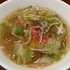 りんごの作ってみた!投稿(包丁要らず!ちぎりレタスとカニカマの中華風春雨スープ)