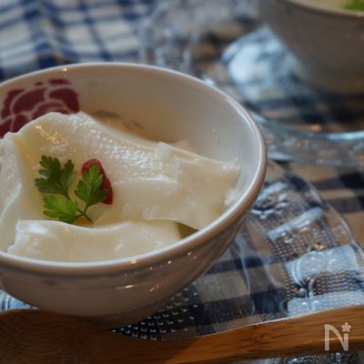 プリンみたいな杏仁豆腐。