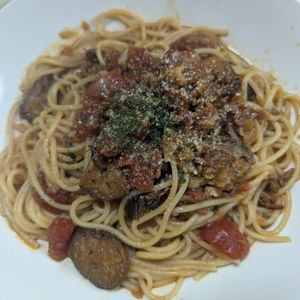 908758の作ってみた!投稿(【なすとひき肉の本格ボロネーゼ】煮込まず簡単♪)