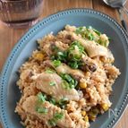 【鶏手羽中で♪スペアリブ炊き込みご飯】鶏の旨味たっぷり！