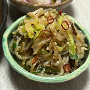みーこの作ってみた!投稿(糸こんときゅうりの♪ご飯が進む🍚ごま塩昆布和え😋)