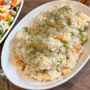 3yの作ってみた!投稿(のせて炊くだけ♪炊飯器でパラパラ「シーフードピラフ」)