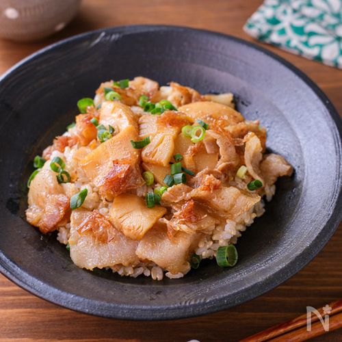 【筍と豚肉のちらし発芽玄米】春に食べたい!紬で健康ご飯♪
