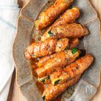 15分！夏の新定番に＼ 肉巻きズッキーニの酢照り焼き／