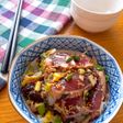 美味しい食べ方みーつけた♡ねぎまみれのかつおのたたき味噌風味