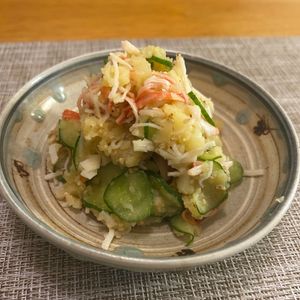 puricoの作ってみた!投稿(コスパ最強♩かにきゅうポテサラ)