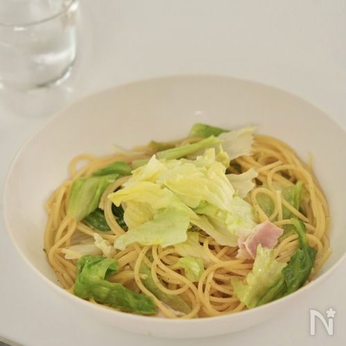 ワンパン！フレッシュレタスのシャキ甘パスタ