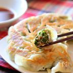 キャベツ無し！水菜とニラの餃子