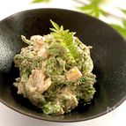 こごみと筍のマスカルポーネ和え