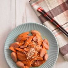 人参嫌いでも食べられる!ウインナーと人参のきんぴら