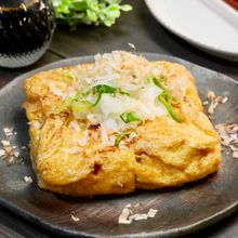 さっと5分♪油揚げのカリッと焼き 大根おろしがけ