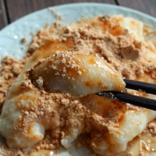 レンジで簡単!とろとろ豆乳きなこ餅