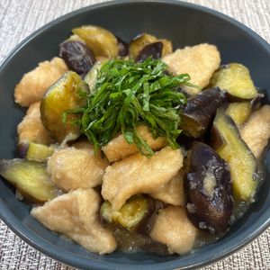 楽ラク手抜キッチン🐶🐾の作ってみた!投稿(【茄子と鶏肉のみぞれ煮】夏バテむくみ解消レシピ)