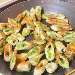 YURI♡の作ってみた!投稿(お弁当に便利☆揚げない竹輪の磯辺揚げ…揚げない！)