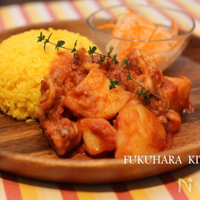 ヤリイカとじゃがいもの漁師風トマト煮込み