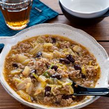 アメリカ産レッドキドニーと白菜のピリ辛煮