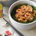 予想を裏切る人気飯♡甘ウマぽん酢風味のちくわのかき揚げ丼。