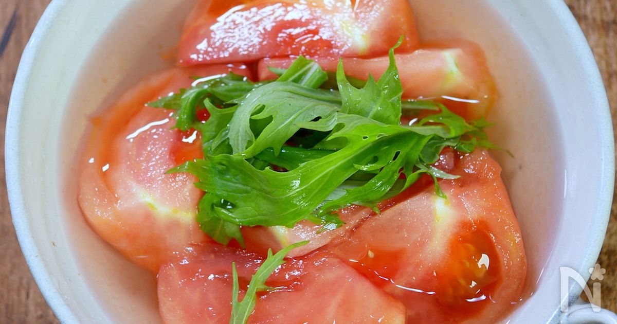 湯むきで美味さ倍増「ひんやりだしトマト」