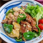 【濃厚おうち中華】豚こまとピーマンエリンギのオイスター炒め