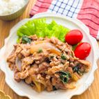 【豚こまと大葉のポン酢生姜焼き】10分で作れる♡