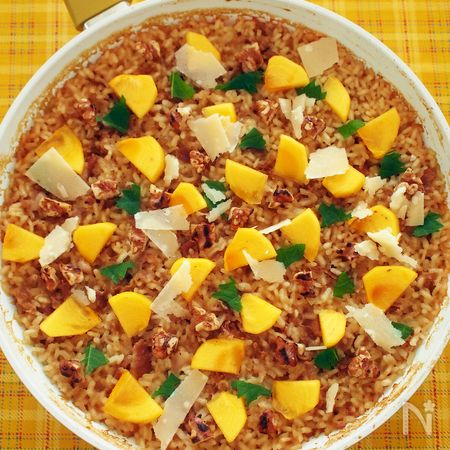 みそ豚と柿のフライパンパエリア By 加瀬 まなみ レシピサイト Nadia ナディア プロの料理家のおいしいレシピ