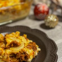 クリスマスにも！【レンジで時短】ポテトミートグラタン