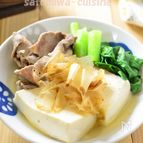 【おだし香る牛肉豆腐】おだしの風味と追い鰹節で旨味たっぷり☆