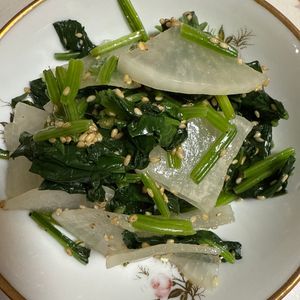 750176の作ってみた!投稿(無限に食べれる♪ほうれん草と大根のナムル)