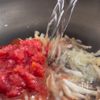 パリパリチキンとトマトのパスタの工程4