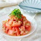【トマトとツナのごまサラダ】ごまが香る！旨みたっぷり♪