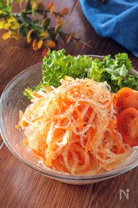 レンジで簡単☆中華風春雨サラダ。