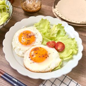 のりのり🐾🎀🤍の作ってみた!投稿(綺麗な半熟目玉焼き)