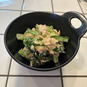 mi-koの作ってみた!投稿(レンジで簡単♪小松菜のからし味噌和え)