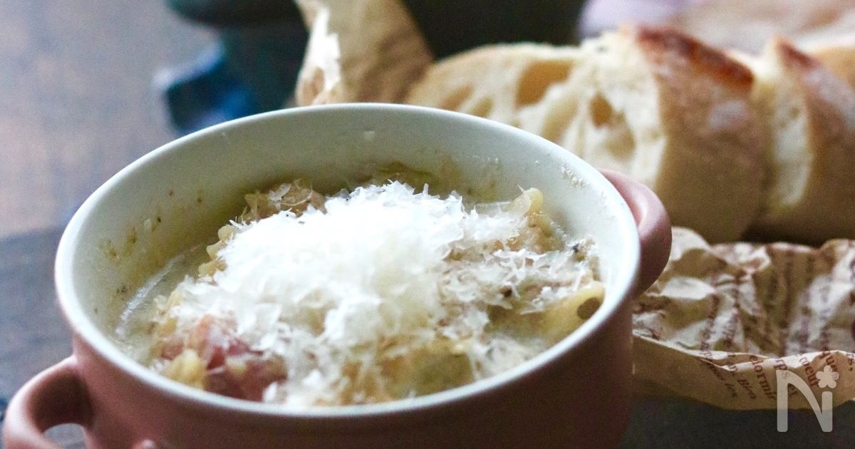 きのこのクリームスープパスタ 【アレンジ自在】