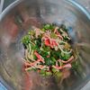 KUMIKOの作ってみた!投稿(レンチンで簡単♪チンゲンサイとカニかまのナムル)