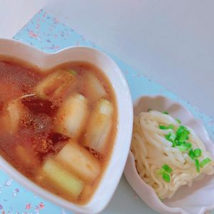 あーちゃん·͜· ♡の作ってみた!投稿(出汁が美味しい♡『鶏南蛮うどん』)