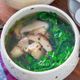 簡単激うま！鶏肉と春菊、椎茸のうま塩スープ