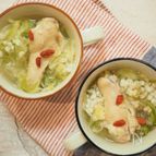 鶏ときゃべつのぽかぽかスープ